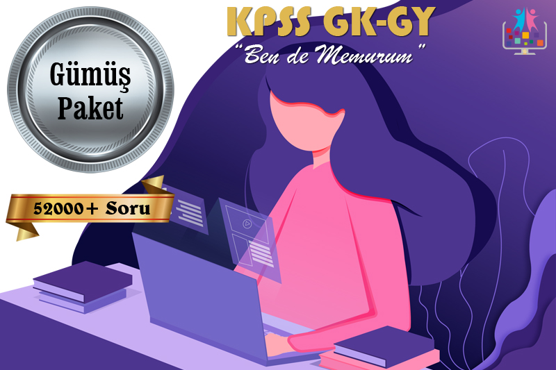 KPSS GK-GY Ben de Memurum | Gümüş Paket | 52000+ Soru